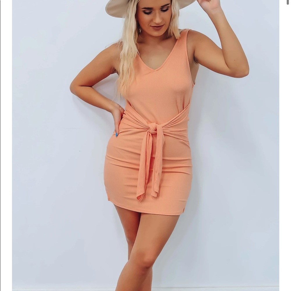 Peach dress